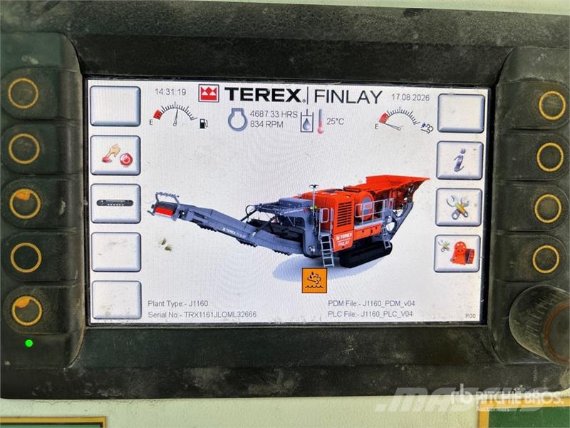 Terex J-1160 Tracked Jaw Crushing Plant Aggregate plants