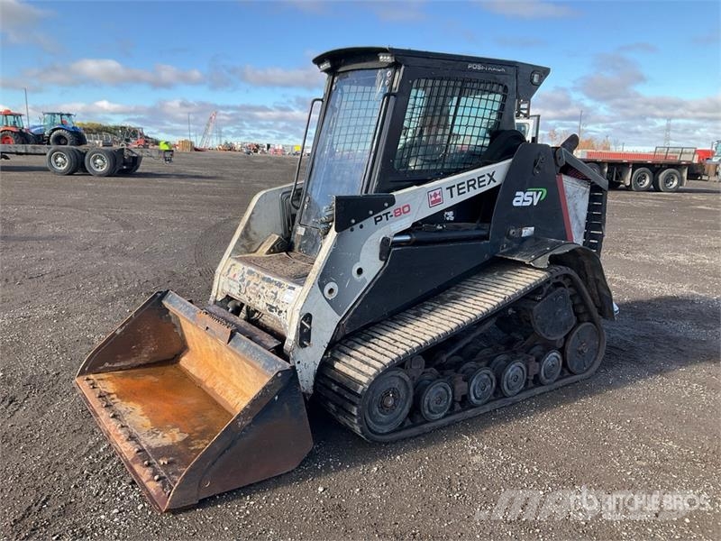 Terex PT80 Two-Speed High Flow Compact Track Loader Minilæsser - skridstyret