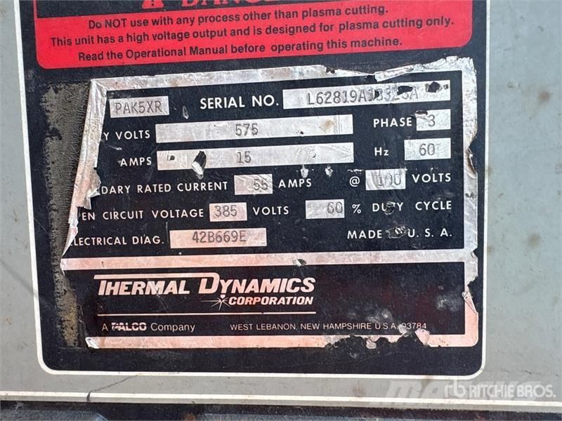 Thermal Dynamics PAK 5XR 15 A Mobile Multi-Process ماكينات لحام
