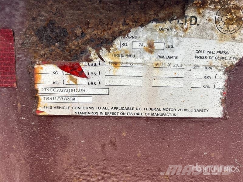  Thruway T/A Super B-Train Lead Container Trailer Remorque porte container