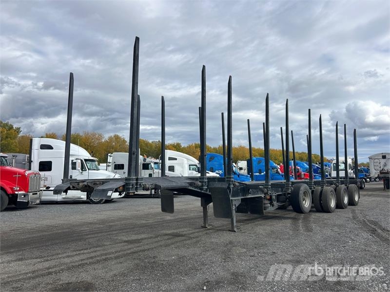  Timmins 48 ft Quad/A Hayrack Log Trailer Rimorchi trasporto legname
