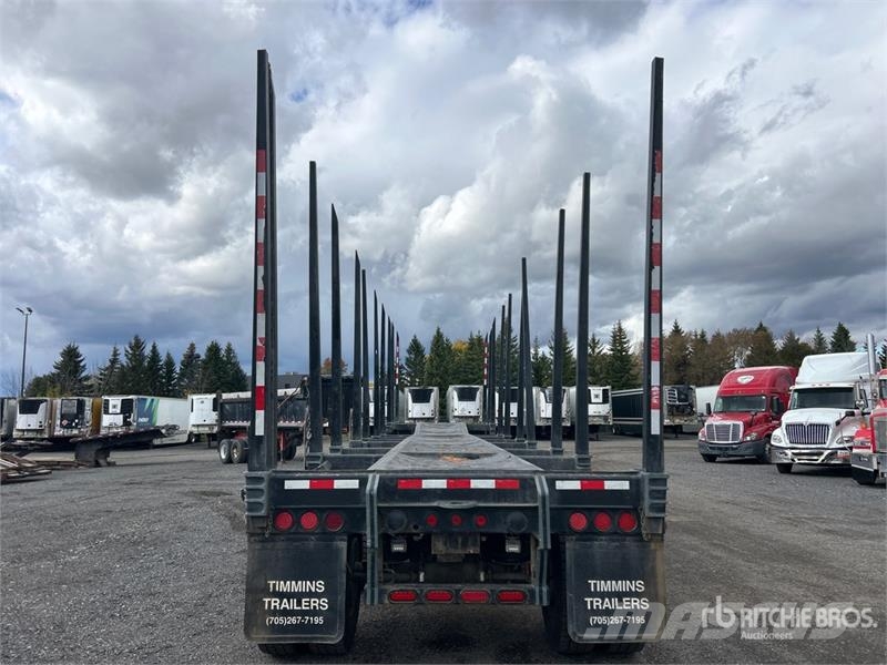  Timmins 48 ft Quad/A Hayrack Log Trailer Rimorchi trasporto legname