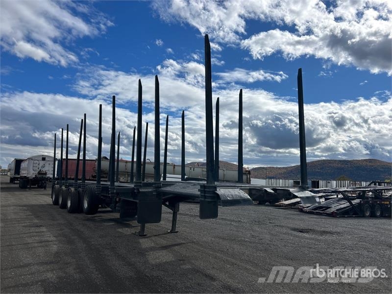  Timmins 48 ft Quad/A Hayrack Log Trailer Rimorchi trasporto legname