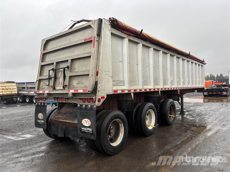 Titan 36 ft Tri/A Aluminum Demolition End Dump Trailer Самоскиди