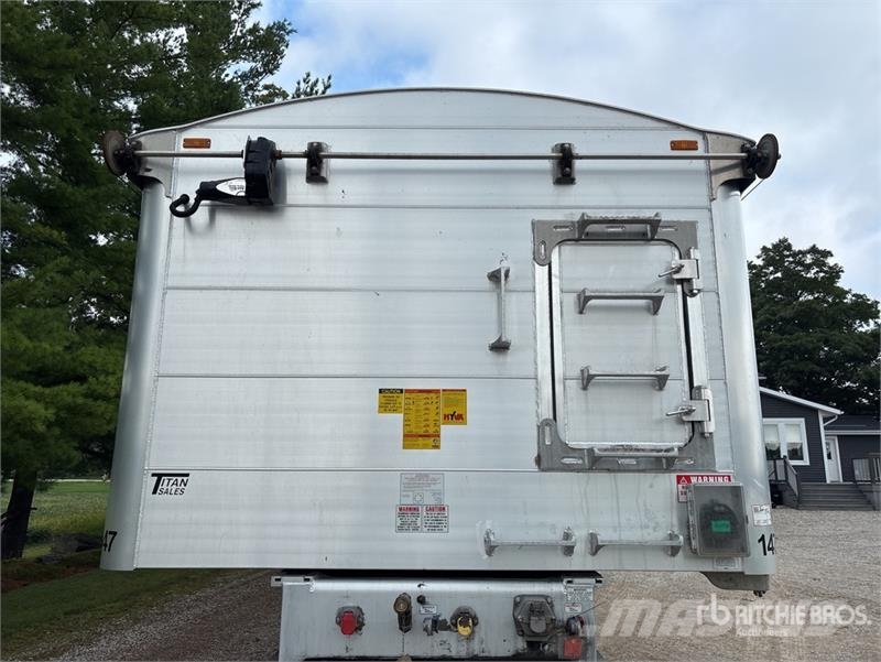 Titan 45 ft Quad/A Aluminum End Dump Trailer Tipphengere
