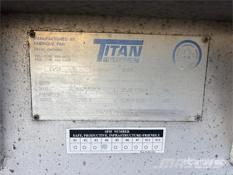 Titan 53 ft 5/Axle Moving Floor Trailer Poluprikolice sa pokretnim podom