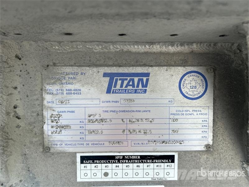 Titan 53 ft x 102 in Quad/A Open-Top Chip Trailer Flishenger