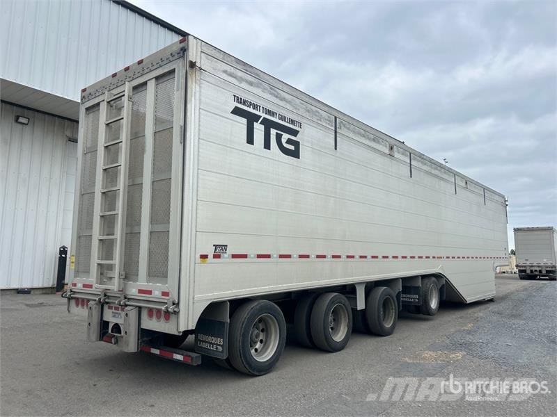 Titan 53 ft x 102 in Quad/A Belly Open-Top Chip Trailer Flishenger
