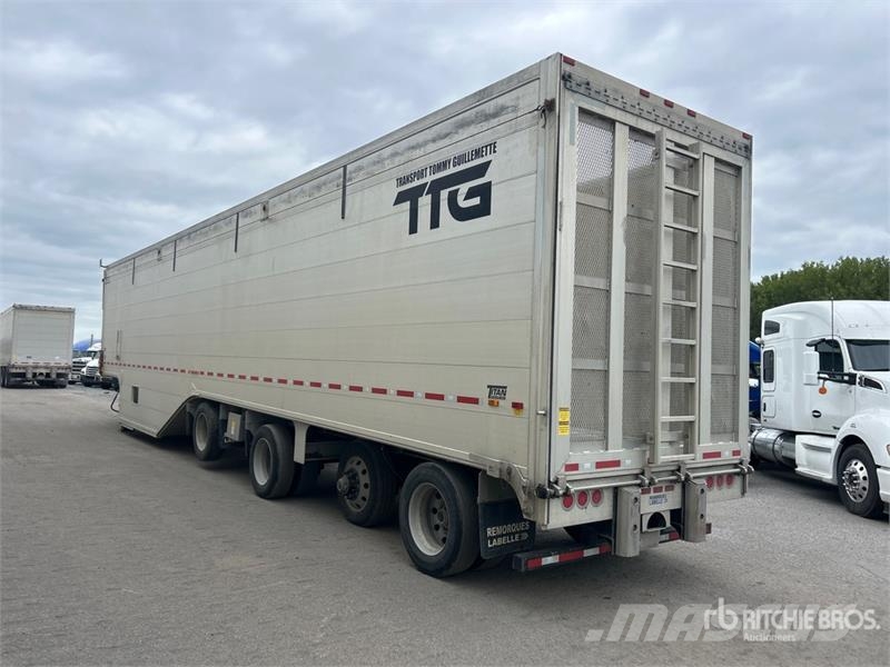 Titan 53 ft x 102 in Quad/A Belly Open-Top Chip Trailer Flishenger
