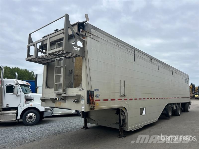Titan 53 ft x 102 in Quad/A Belly Open-Top Chip Trailer Flishenger