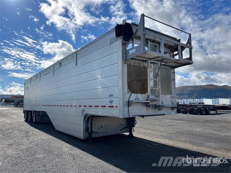 Titan 53 ft x 102 in Quad/A Belly Open-Top Chip Trailer Flishenger