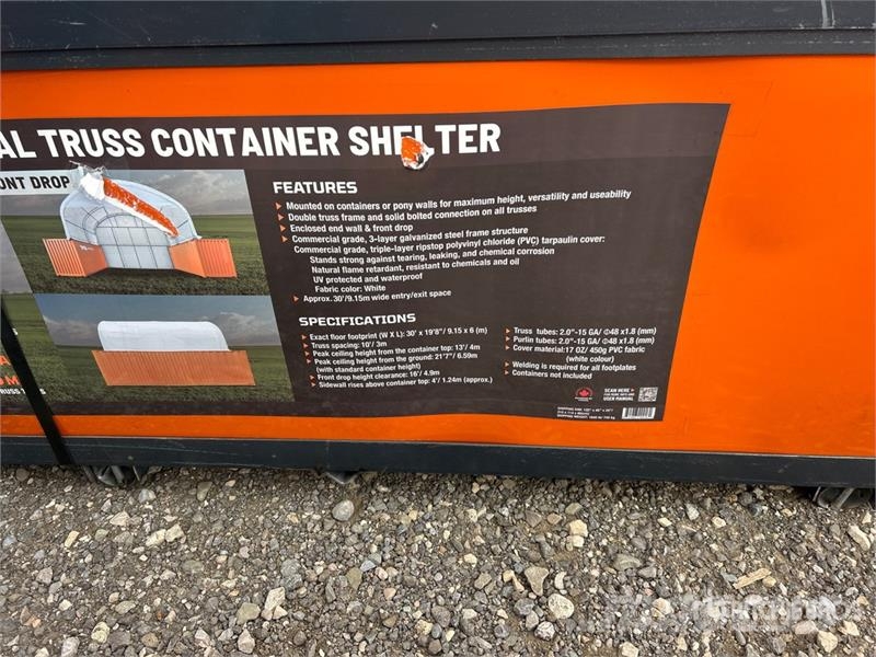 TMG DT3020CF 30 ft x 20 ft Dual Truss Container Shelte Muu