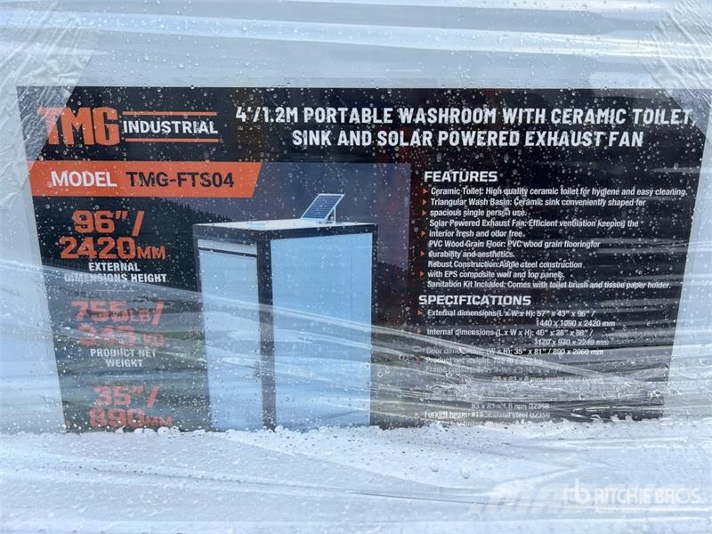 TMG FTS04 4 ft Portable Toilet (Unused) Andre komponenter
