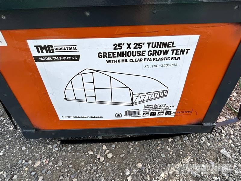 TMG GH2525 25' x 25' Grow Tent Greenhouse (Unused) مكونات أخرى