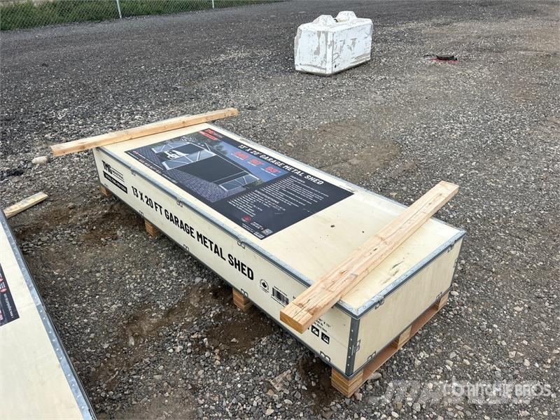 TMG MS1320A 13 ft x 20 ft Metal Shed (Unused) Stalen constructies
