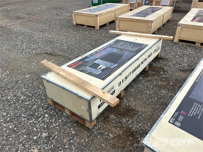 TMG MS1320A Metal Garage Shed (Unused) Stalen constructies