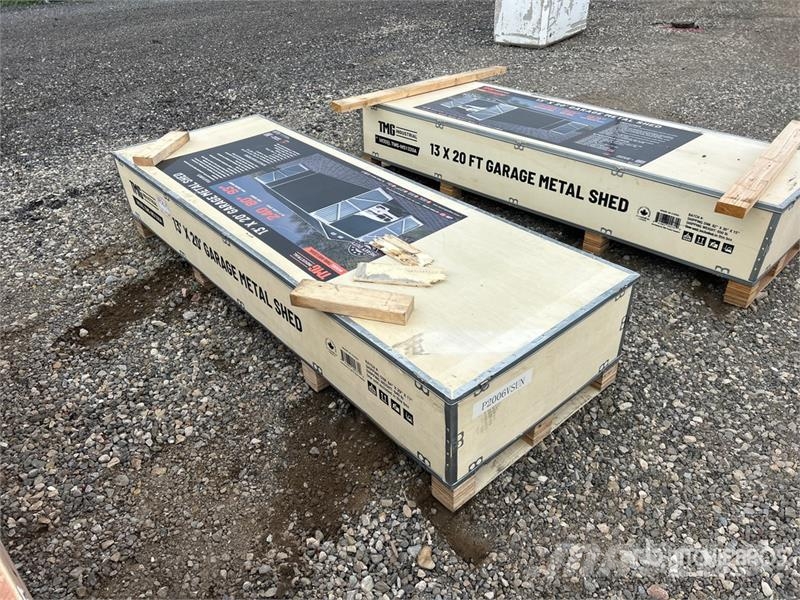 TMG MS1320A Metal Garage Shed (Unused) Stalen constructies