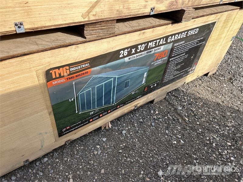 TMG MS2630 Metal Garage Shed (Unused) Stahlrahmenaufbauten
