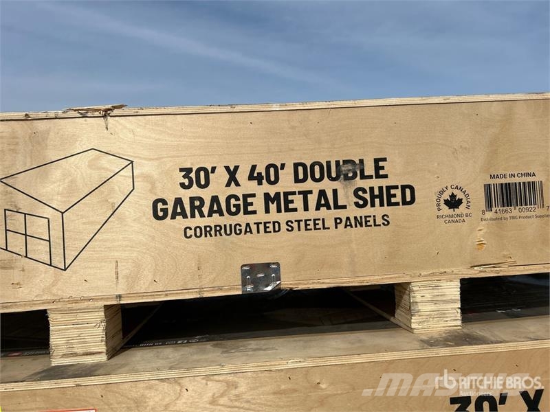 TMG MS3040 Metal Garage Shed Stahlrahmenaufbauten