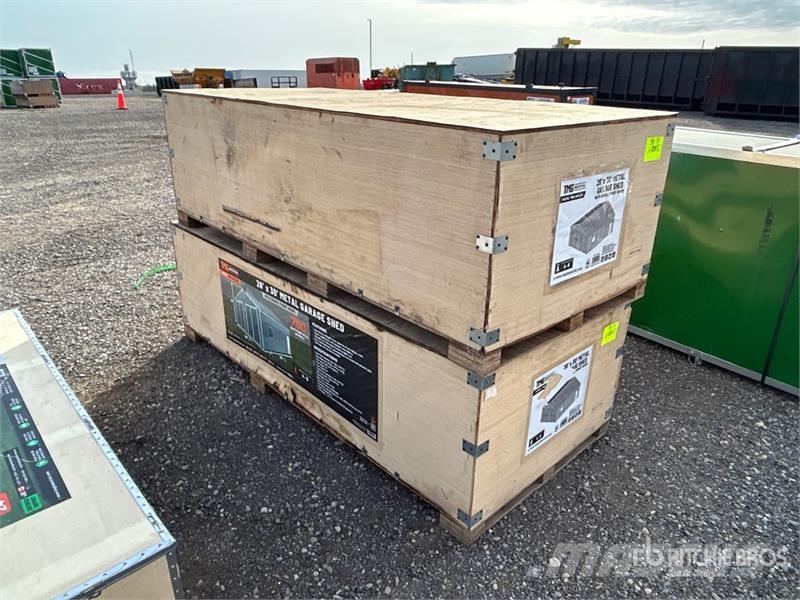 TMG of (2) TMG MS2630 26' x 30' Metal Garage Shed Teraskonstruktsiooniga ehitised
