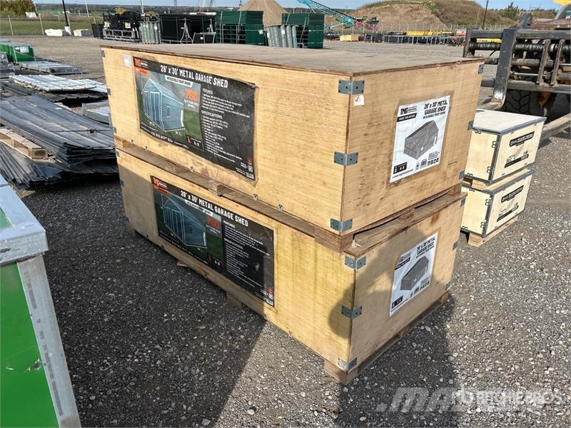 TMG of (2) TMG MS2630 26' x 30' Metal Garage Shed Teraskonstruktsiooniga ehitised