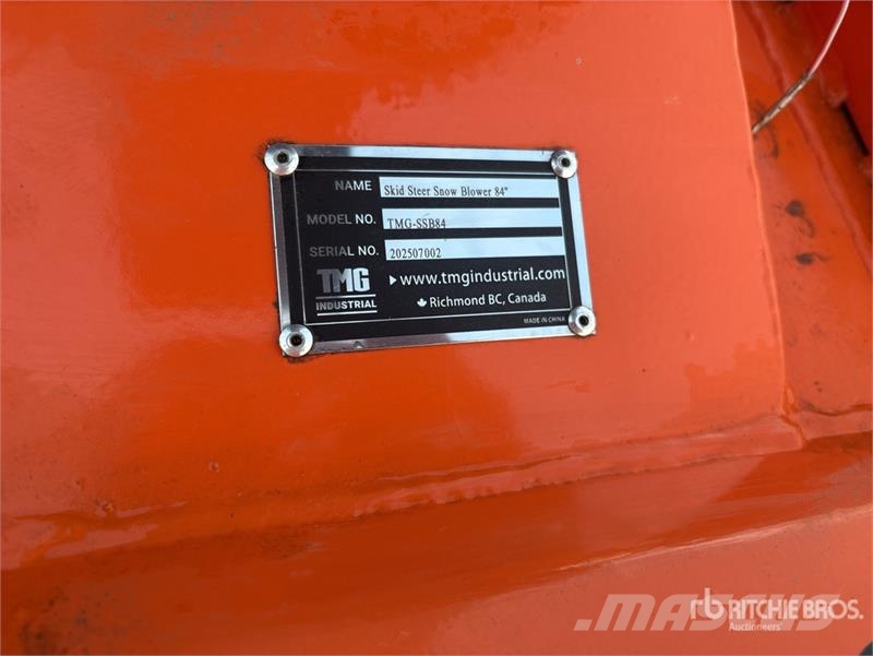 TMG SSB84 84 in Skid Steer Snowblower قاذفات الجليد