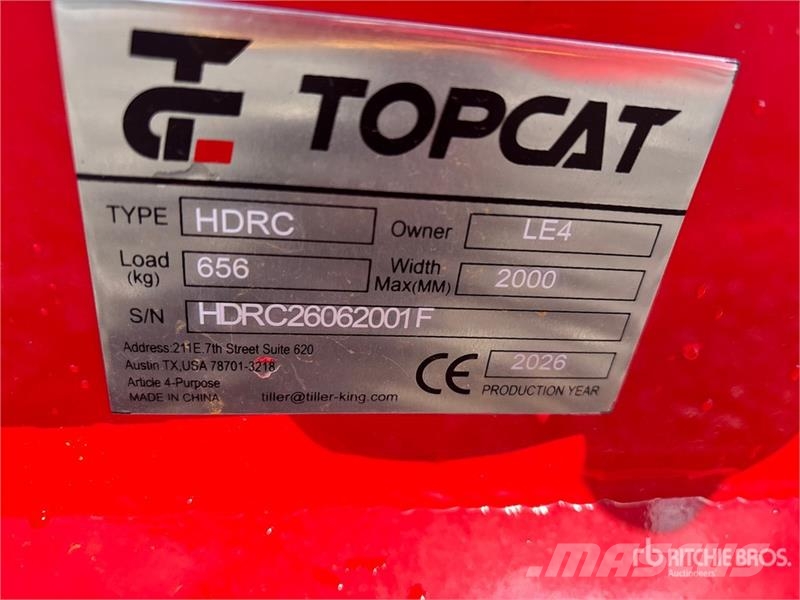  Top Cat Cat HDRC 72 in Skid Steer Brush Cutter (Un 牽引式モア/芝刈り機
