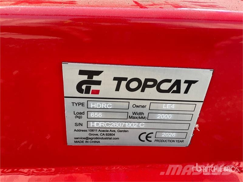  Top Cat Cat HDRC 72 in Skid Steer Brush Cutter (Un 牽引式モア/芝刈り機