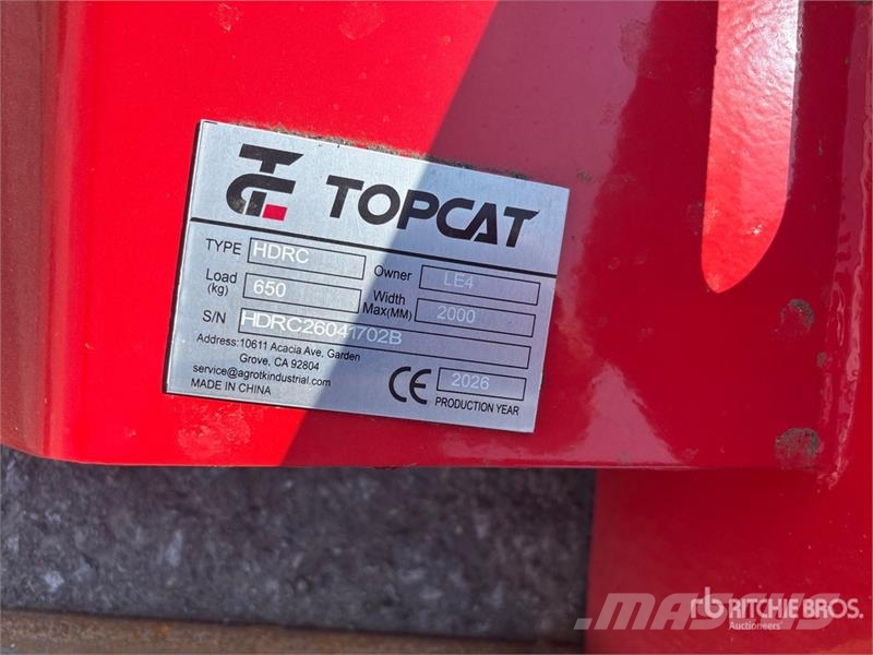 Top Cat Cat HDRC 72 in Skid Steer Brush Cutter (Un Montuojamos ir prikabinamos šienapjovės