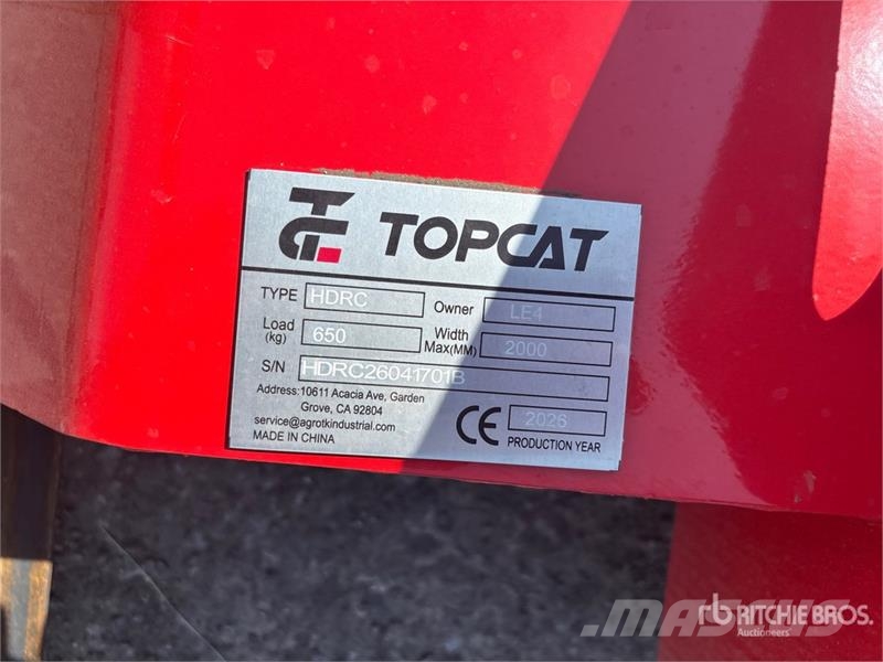 Top Cat Cat HDRC 72 in Skid Steer Brush Cutter (Un Montuojamos ir prikabinamos šienapjovės
