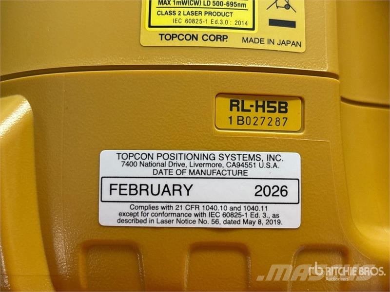 Topcon RL-H5B Rotary Laser Level (Unused) Instrumenten, meet- en automatiseringsapparatuur