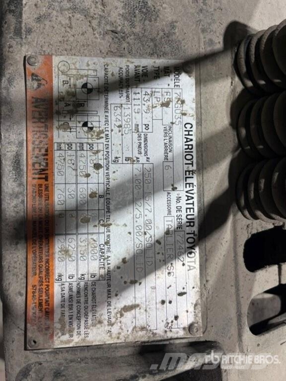Toyota 7FGU35 Forklift Kahveltõstukid - muud