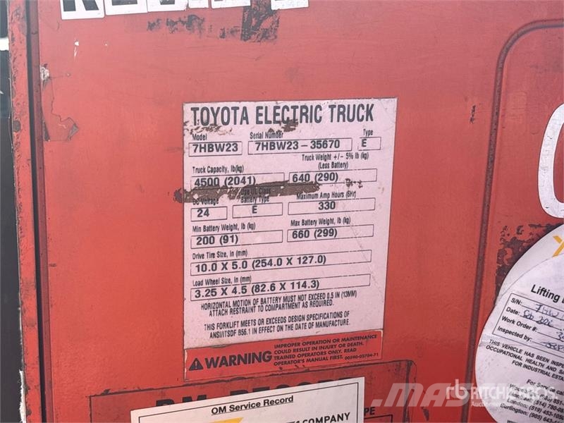 Toyota 7HBW23 Pumppukärryt