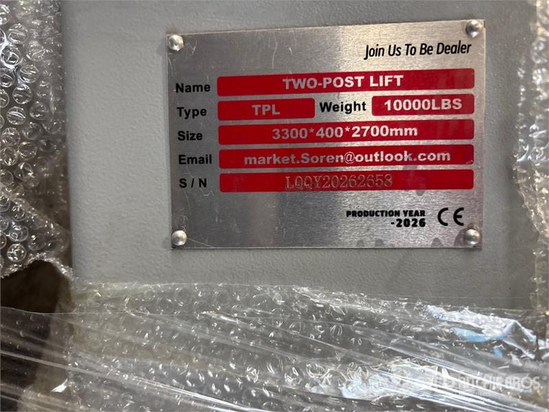  TPL-GRAY 2 Post 10000 lb Vehicle Lift (Unused) Other