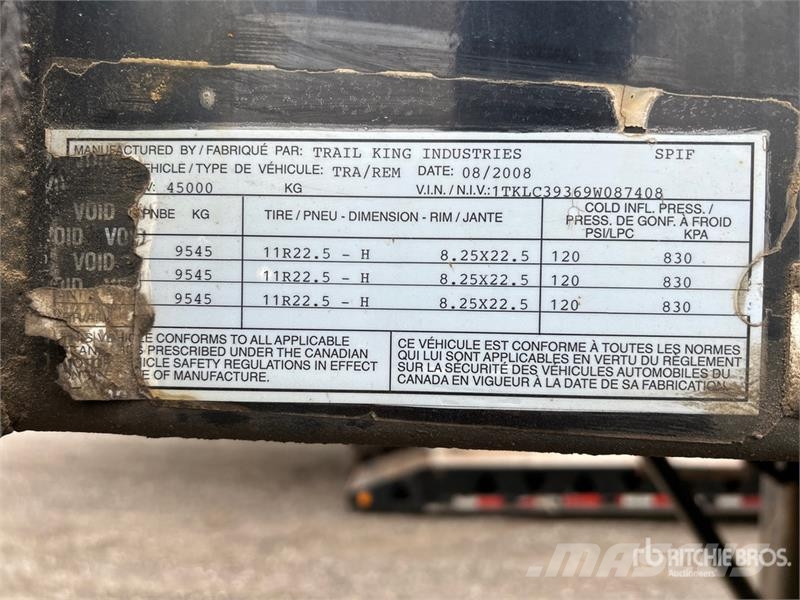 Trail King 38 ft Tri/A Live Bottom Trailer Poluprikolice sa pokretnim podom