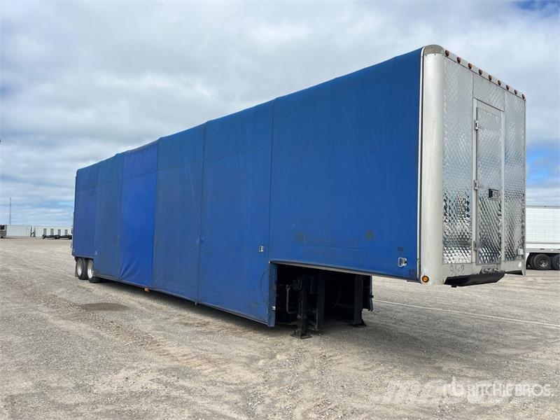 Trail King 48 ft T/A Lowboy Curtain Side Trailer Caja de lona