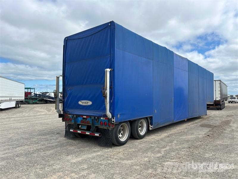 Trail King 48 ft T/A Lowboy Curtain Side Trailer Caja de lona