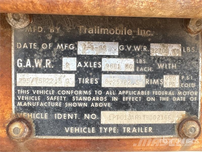 Trailmobile 48 ft x 102 in T/A Van Trailer مقطورات ذات هيكل صندوقي