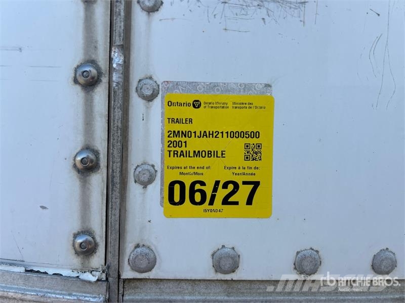 Trailmobile 53 ft x 102 in T/A Van Trailer Rimorchi cassonati