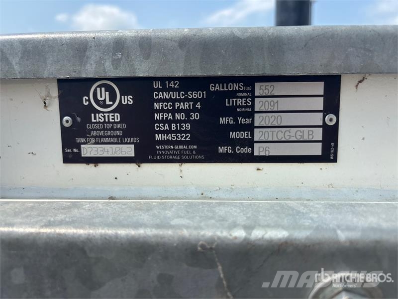 Transcube 20TCG-GLB 2091 L Skid Mounted Steel Tank Fuel and additive tanks