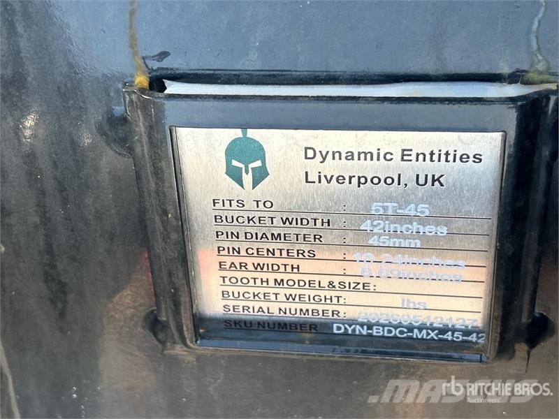 Trojan 35CL 42 in Q/C Cleanup Excavator Bucket - Fits Cat Schaufeln