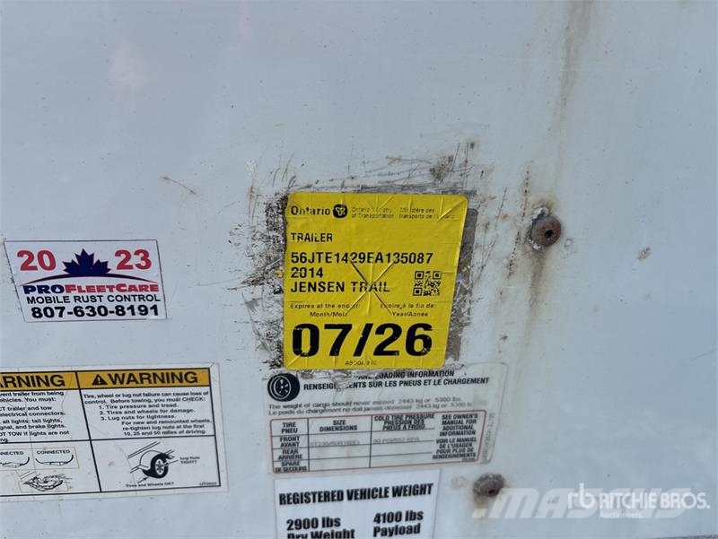 United Trailers 14 ft T/A Enclosed Trailer Gesloten opbouw trailers