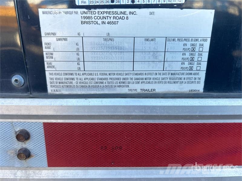 United URS 38 ft Tri/A Gooseneck Insulated Enclosed Trail Prikolice zabojniki