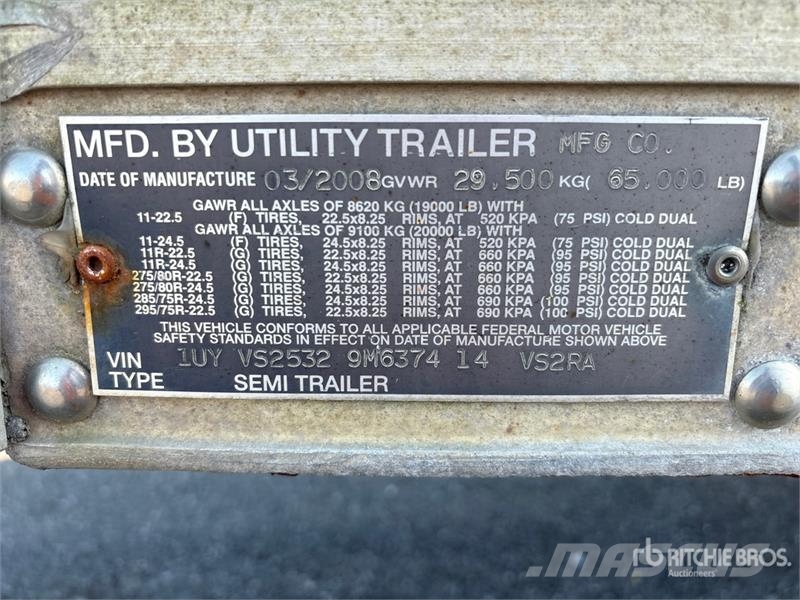 Utility 3000R Semi-reboques com temperatura controlada