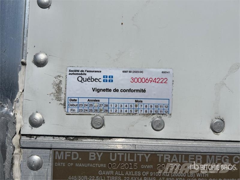 Utility 4000D-X مقطورات ذات هيكل صندوقي