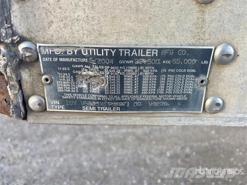 Utility 53 ft T/A Refrigerated Trailer Piekabes ar temperatūras kontroli