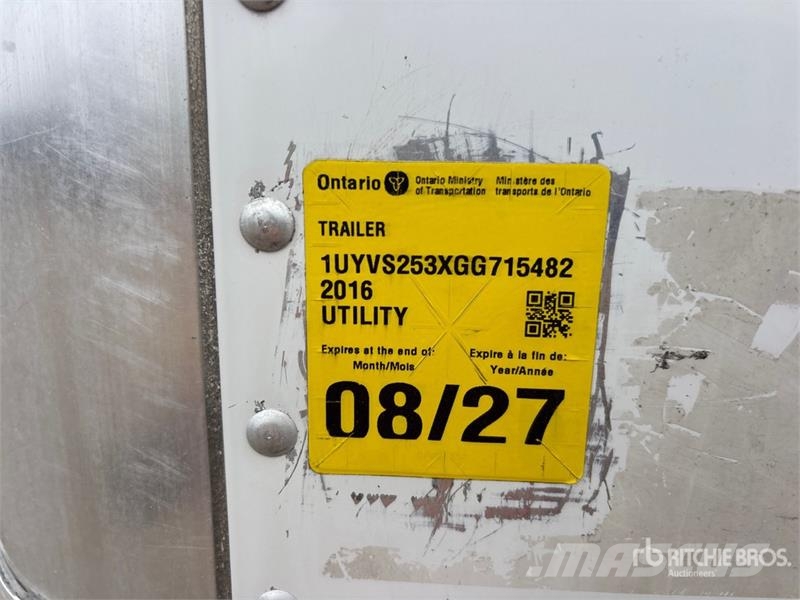 Utility 53 ft T/A Van Trailer Причепи-фургони