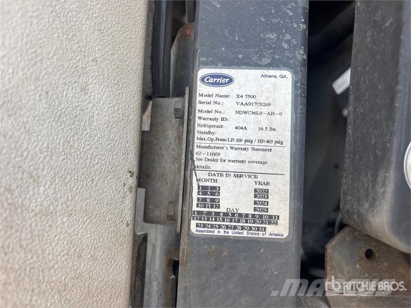 Utility 53 ft x 102 in T/A Refrigerated Trailer Koel-vries opleggers