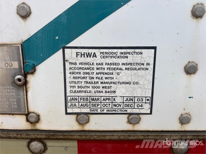 Utility 53 ft x 102 in Tri/A Refrigerated Trailer Poluprikolice hladnjače
