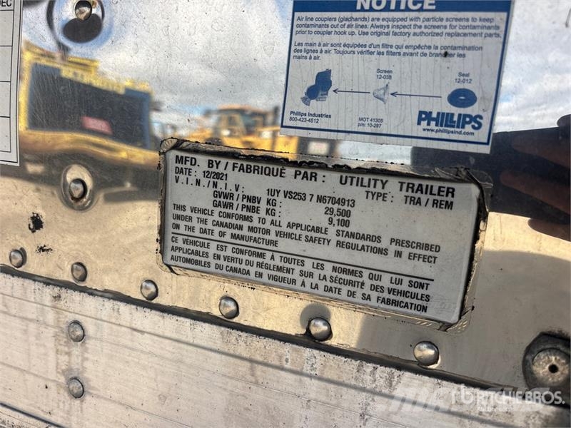 Utility 53 ft x 102 in T/A Refrigerated Trailer Semi remorque frigorifique